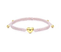 Heart with Matt Rope Bracelet BR-1505-GP